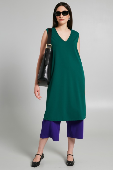 Abito in jersey crépe