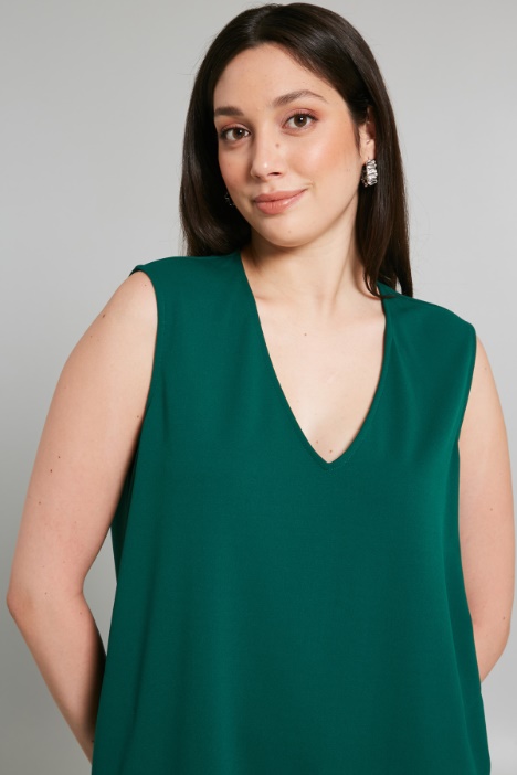 Abito in jersey crépe