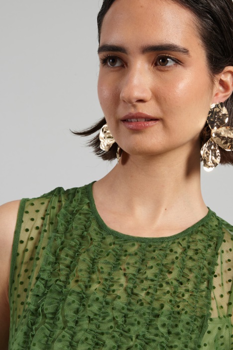 Abito in tulle plumetis