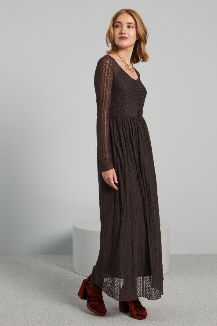 Long lace jersey dress Intrend - 3