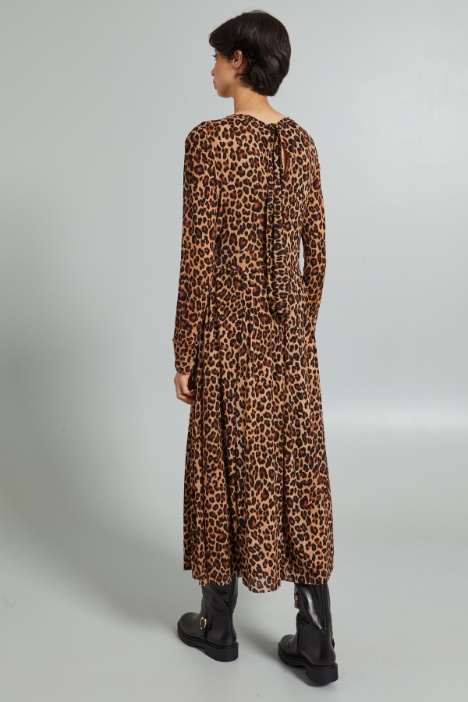 Abito in jersey calza stampato