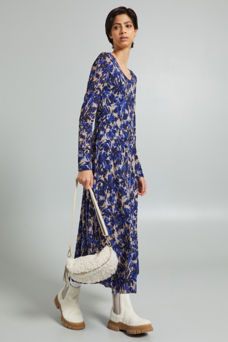 Abito in jersey calza stampato