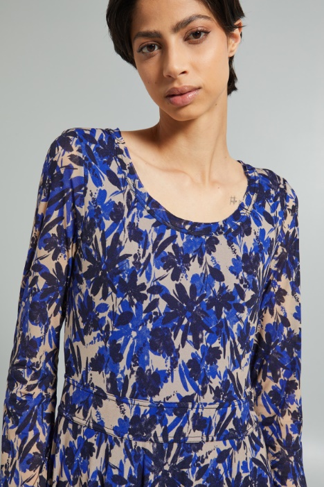 Abito in jersey calza stampato