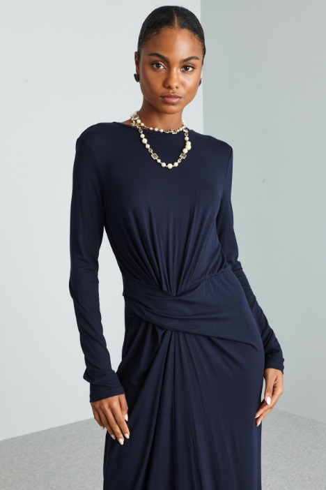 Abito a tubino in jersey stampato