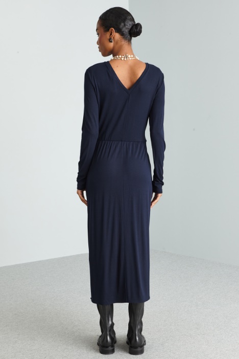 Abito a tubino in jersey stampato