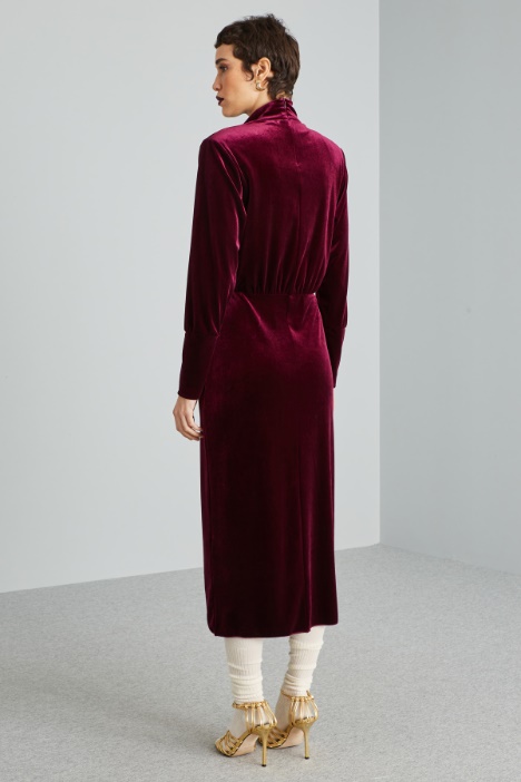 Abito in jersey velluto
