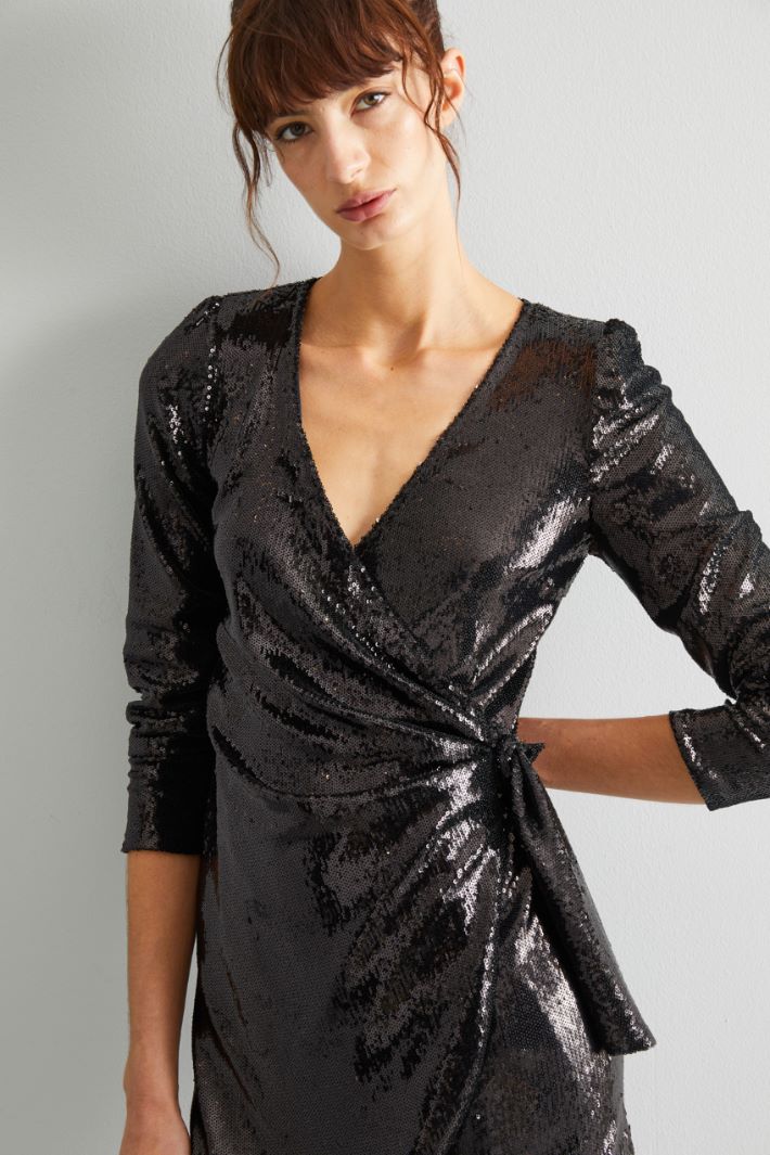 Wrap sequin dress Intrend - 2