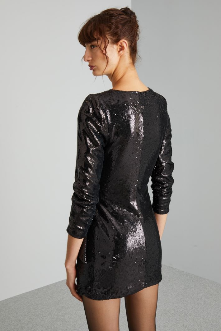 Wrap sequin dress Intrend - 4