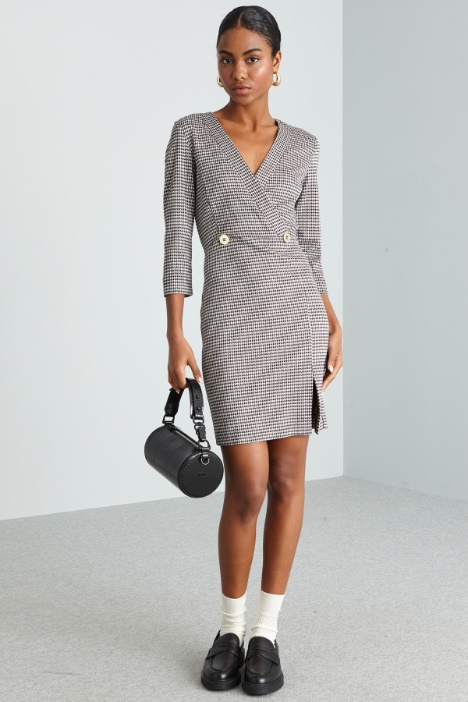 Jacquard jersey dress Intrend