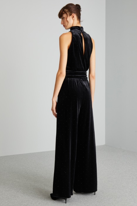 Tuta in jersey di velluto