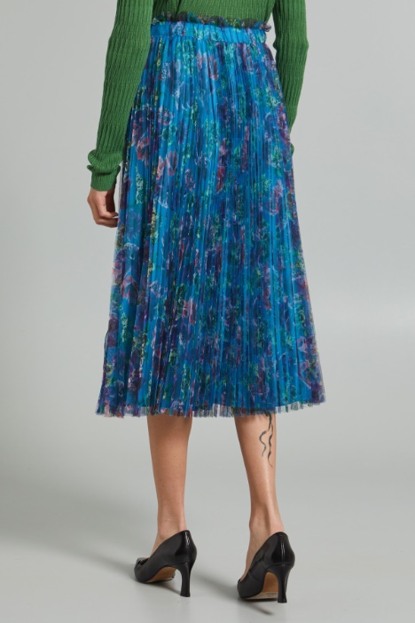 Gonna in tulle plissé