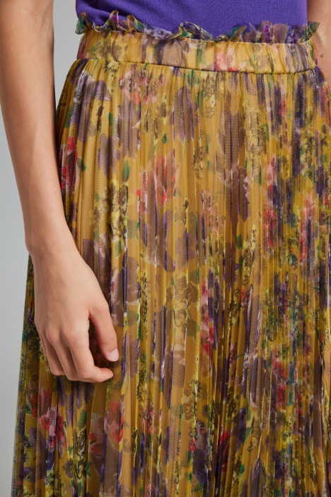 Gonna in tulle plissé