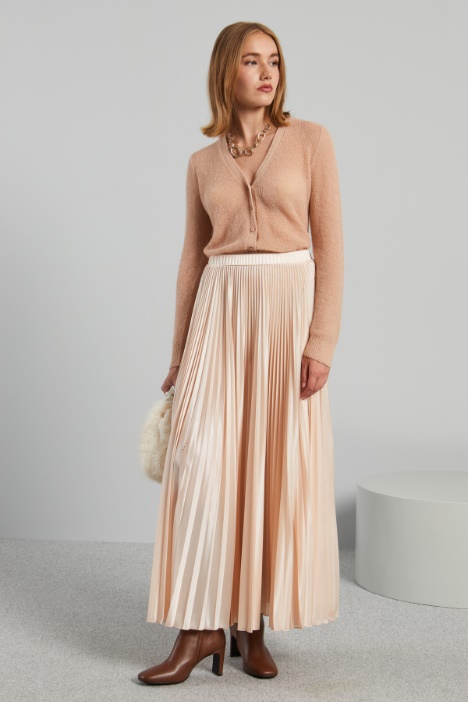 Long pleated jersey skirt Intrend