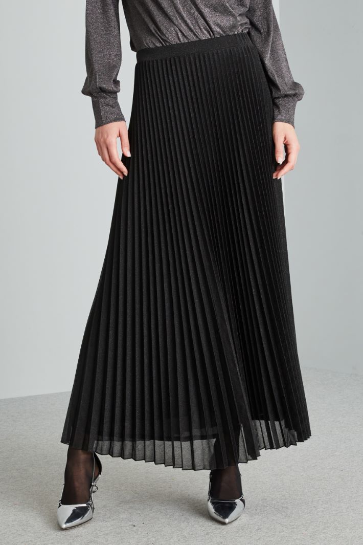 Pleated jersey skirt Intrend - 3