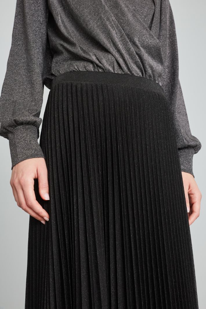 Pleated jersey skirt Intrend - 4