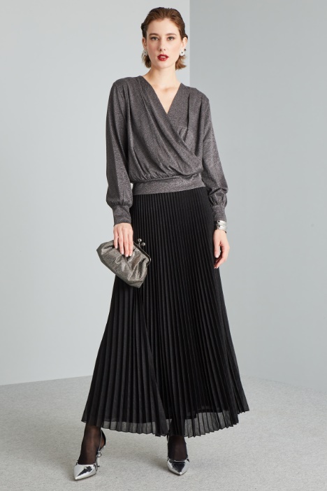 Pleated jersey skirt Intrend