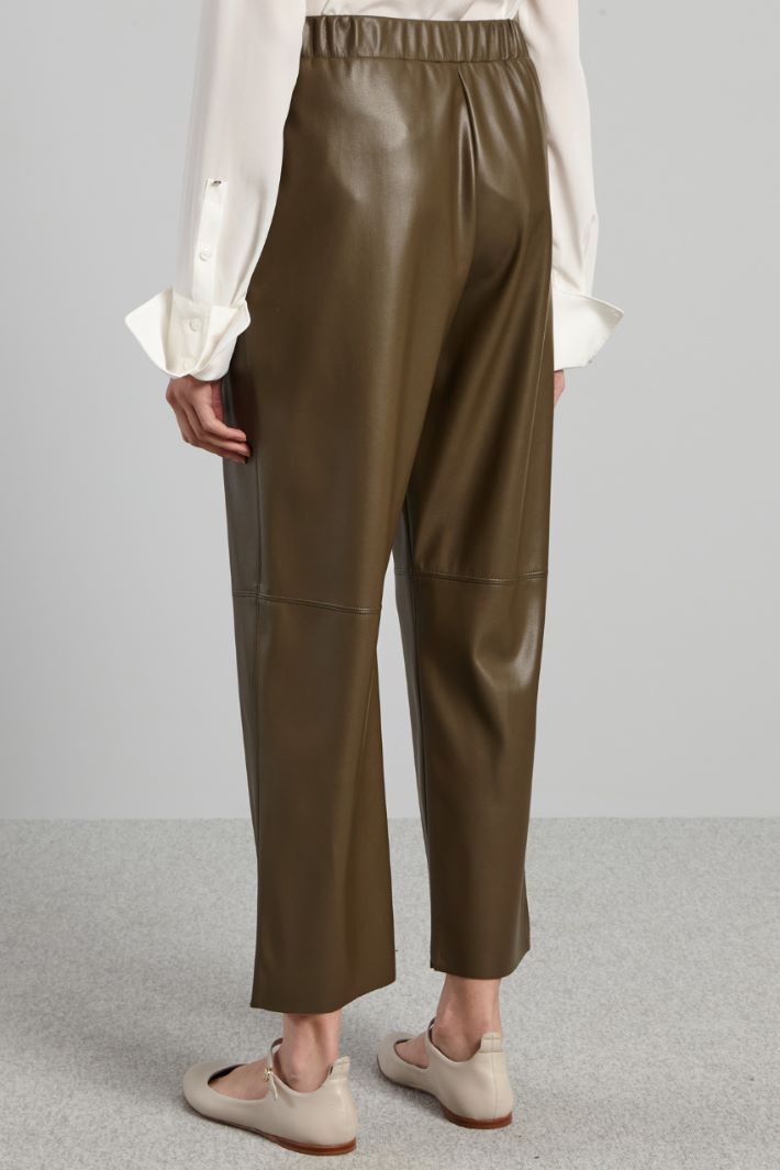 Tapered coated-jersey trousers Intrend - 2