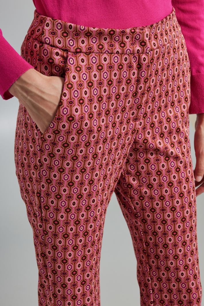 Jacquard jersey trousers Intrend - 4