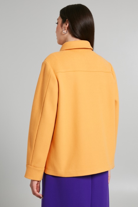 Cappotto in jersey panno compatto