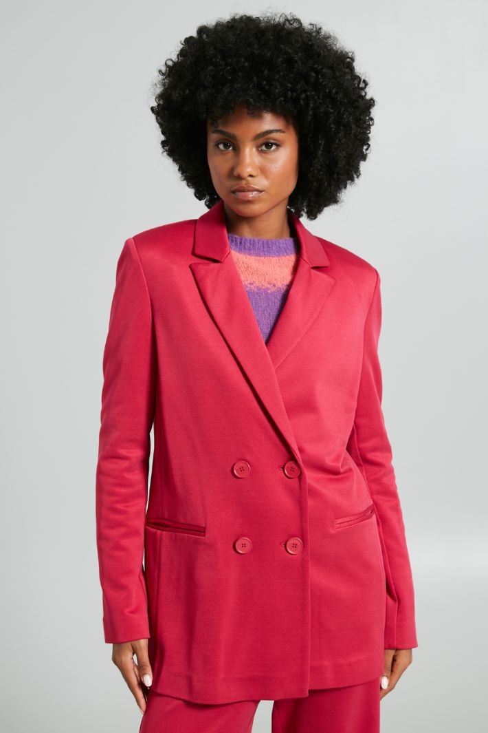 Diagonal-weave jersey blazer Intrend - 3