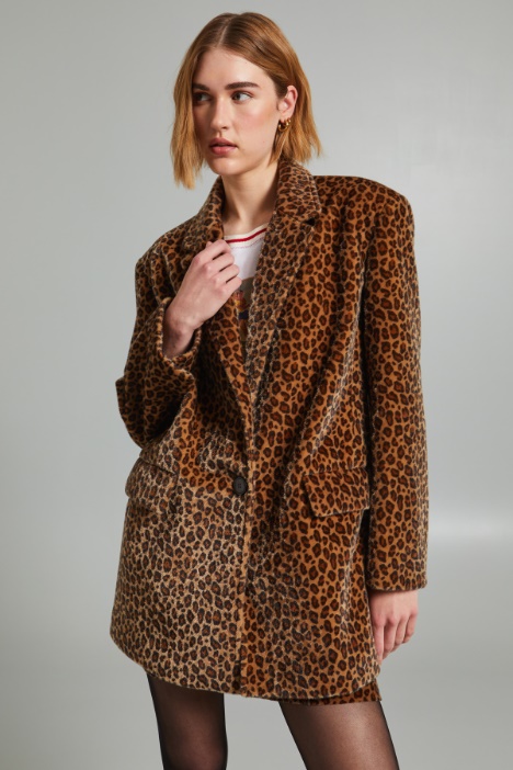 Pony-hair oversized blazer Intrend