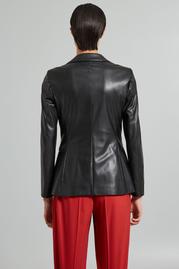 Faux leather blazer Intrend - 2