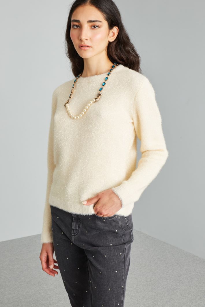 Brushed lurex sweater Intrend - 3