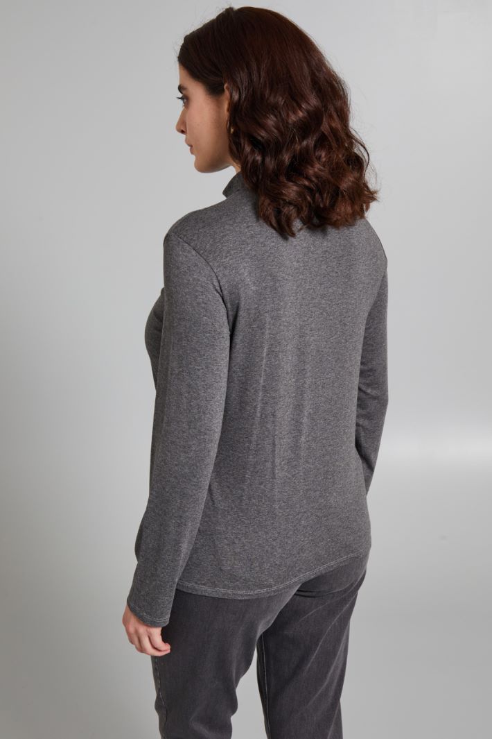 Gathered turtleneck sweater Intrend - 2