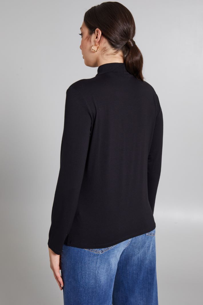 Gathered turtleneck sweater Intrend - 2