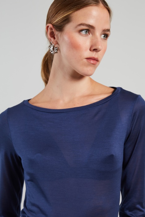 T-shirt in pura seta