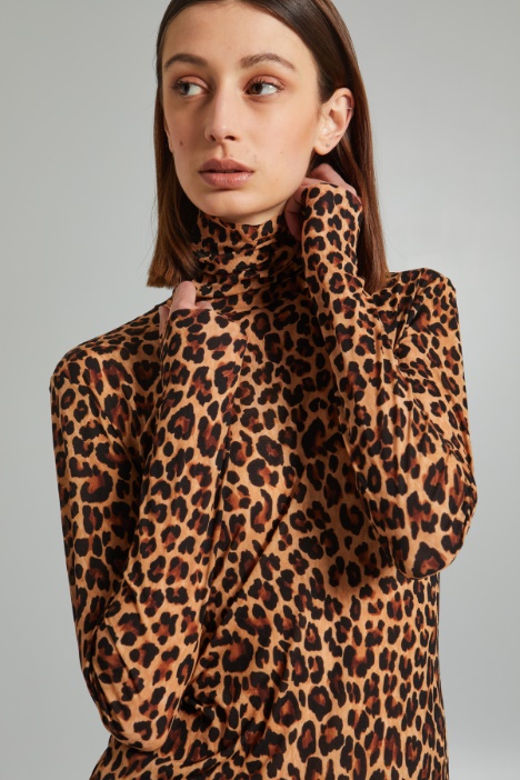 Dolcevita in jersey calza