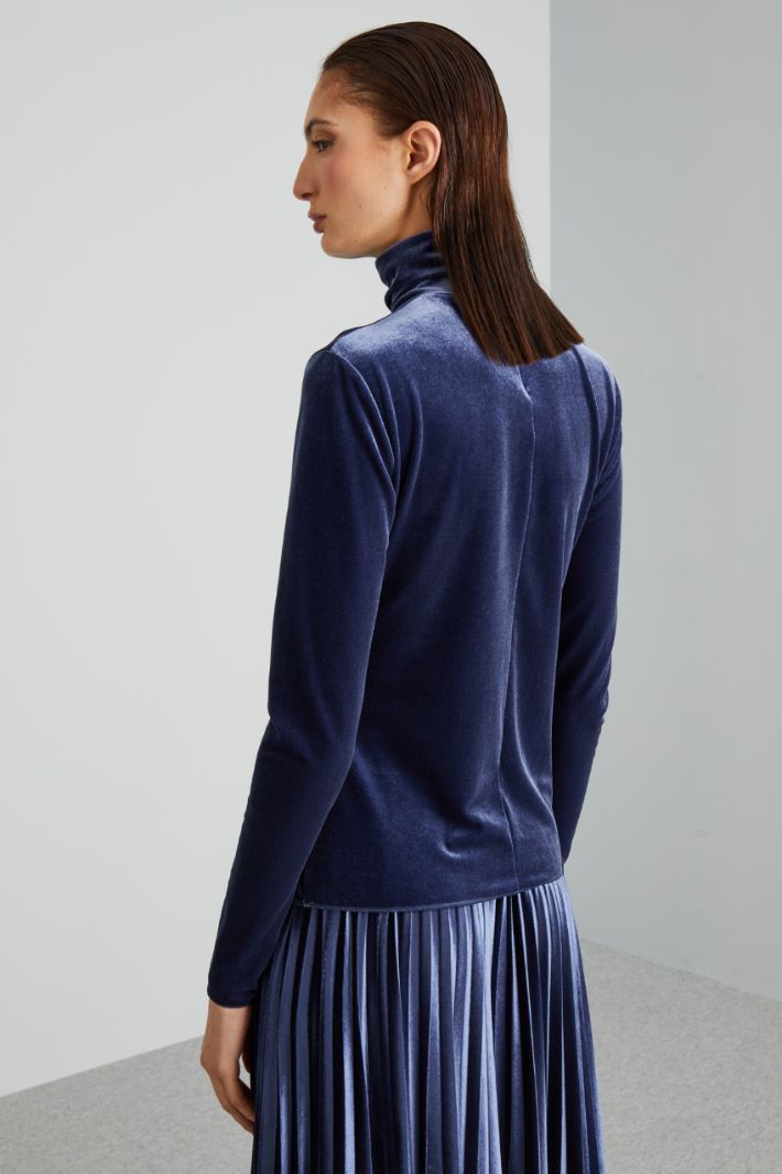 Velvet-jersey turtleneck Intrend - 2