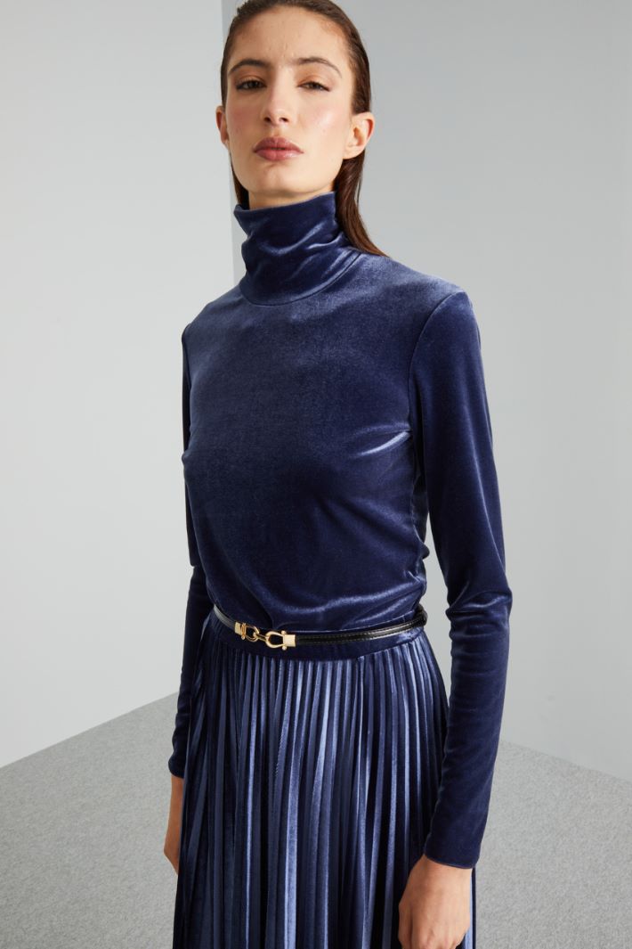 Velvet-jersey turtleneck Intrend - 3