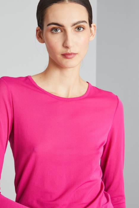 Top ajustado estampado