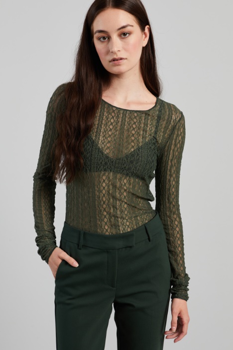 Lace jersey top Intrend