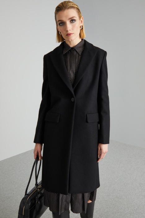 Cappotto in panno di pura lana