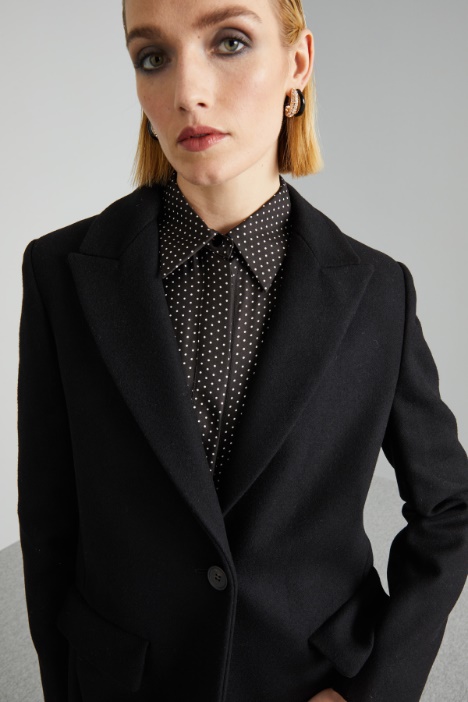 Cappotto in panno di pura lana