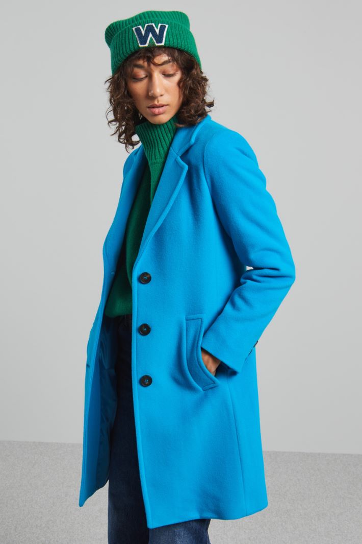 Semi-fitted coat in cloth Intrend - 3