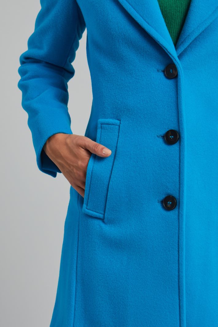 Semi-fitted coat in cloth Intrend - 4