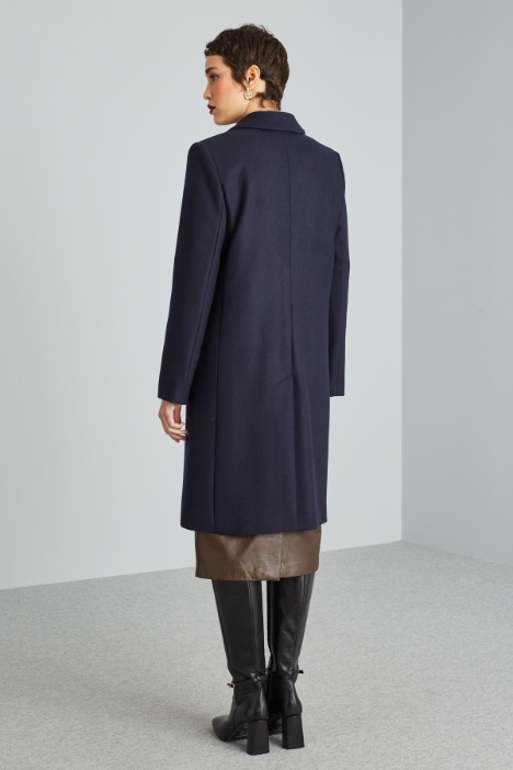 Cappotto in panno di pura lana