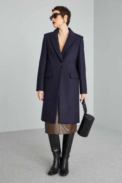 Cappotto in panno di pura lana