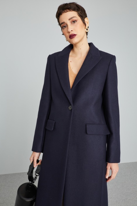 Cappotto in panno di pura lana