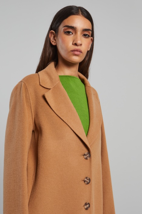 Cappotto monopetto in doppio