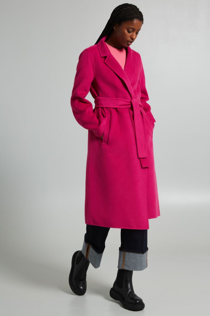 Long belted coat Intrend - 3