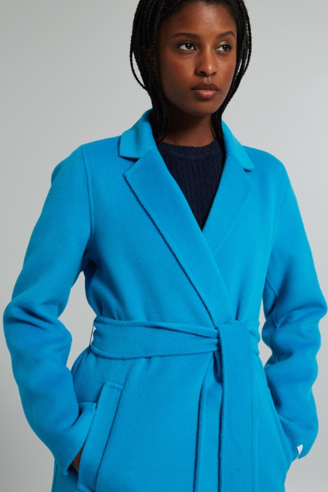 Cappotto lungo con cintura