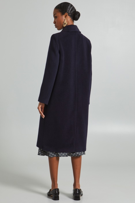 Cappotto in beaver con cintura