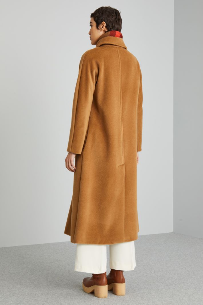 Coat in wool beaver with belt Intrend - 2