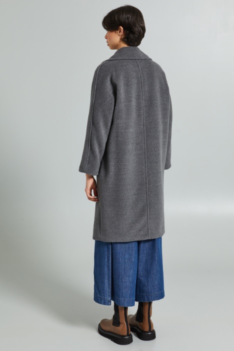 Abrigo de corte recto de beaver