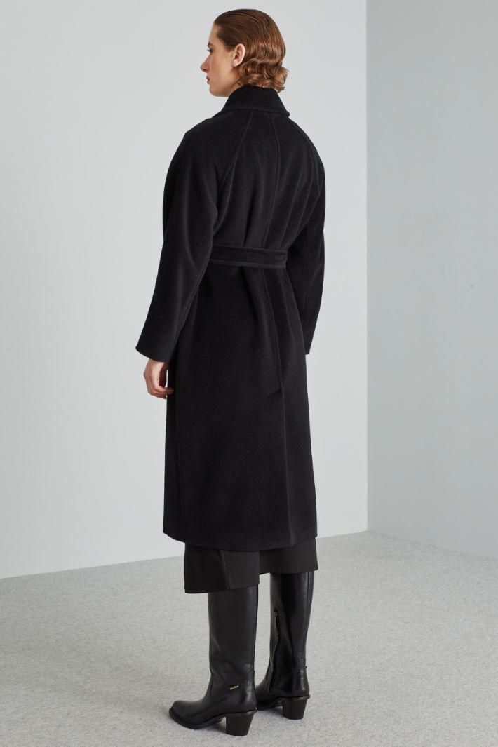 Long coat with belt Intrend - 2