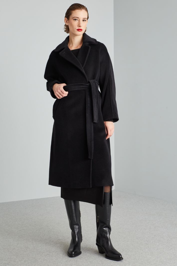 Long coat with belt Intrend - 3